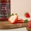 Ae5196a8a235447aaabddf2df45a7a174z.jpg 75% high-content light strawberry jam Sweet & rich strawberry flavor made with fruit spreadable texture breakfast jam