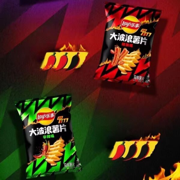 H5dfb9cd16d7547de99d6442eb665c318n.jpg New 70g Lays Potato Chips Buldak Noodles Spicy Strips Flavor