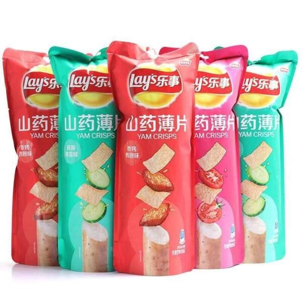 H6ebe1ba89f7247bcbedb086a8cddcdc2p.jpg Healthy Puffed Food Potato Chips Lays 80g Chinese Yam Crisps