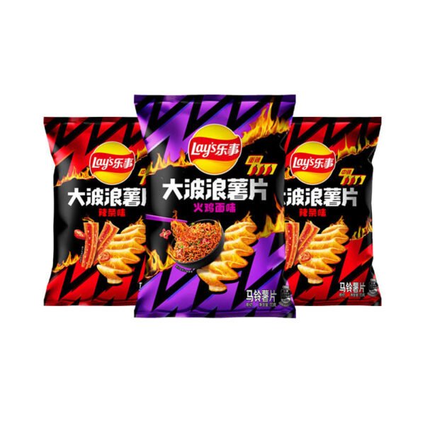 H7b8255bb95174f718b602d3da46b4ce6x.jpg New 70g Lays Potato Chips Buldak Noodles Spicy Strips Flavor