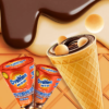 Hc5631146e3ea45f389d42fa0f9e2d3ee3.png Delicious Malt Cocoa Flavor Crisp Cone Biscuits Chocolate Snacks Ice Cream Cone