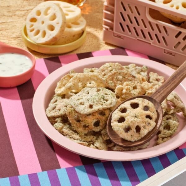 Hf1a8be476869406eb91b4a42597dea2bc.jpg Casual Chips Snacks Manufacturer Latest Lotus Root Crisps for Relaxation