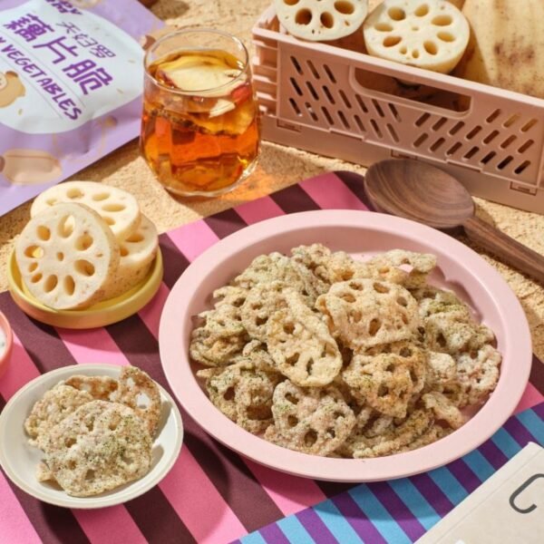Hf28d5afc43e24ad381e50d5aebbacf731.jpg Casual Chips Snacks Manufacturer Latest Lotus Root Crisps for Relaxation